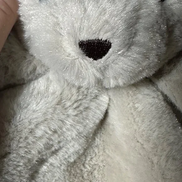 Okie Dokie Beige Taupe Teddy Bear Lovey Security Blanket Baby Plush Soft Toy - Picture 6 of 10